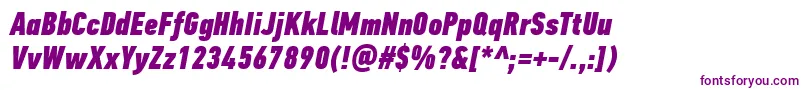 Police PfdintextcompproXblackitalic – polices violettes