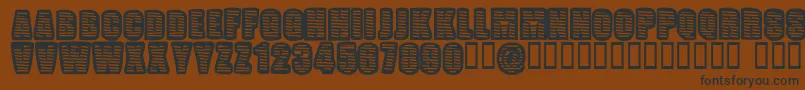 Popwei Font – Black Fonts on Brown Background