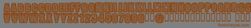 Popwei Font – Brown Fonts on Gray Background