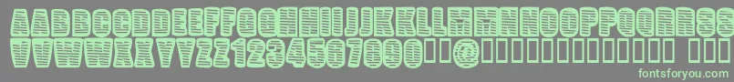 Popwei Font – Green Fonts on Gray Background