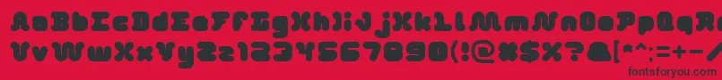 DayDreamer Font – Black Fonts on Red Background