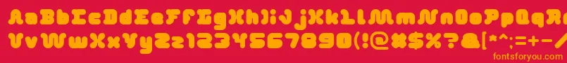DayDreamer Font – Orange Fonts on Red Background