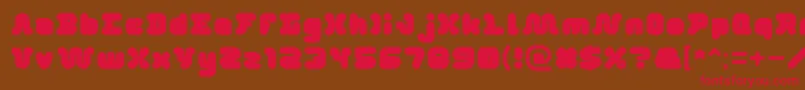 DayDreamer Font – Red Fonts on Brown Background