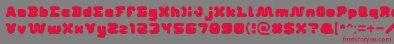 DayDreamer Font – Red Fonts on Gray Background