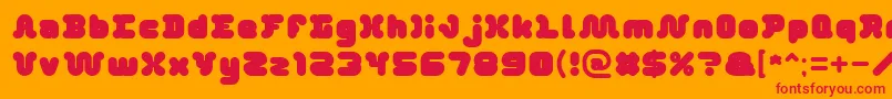 DayDreamer Font – Red Fonts on Orange Background