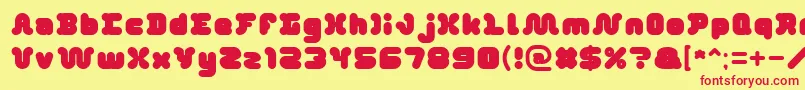 DayDreamer Font – Red Fonts on Yellow Background
