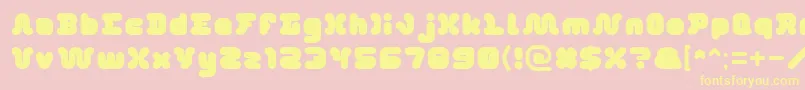DayDreamer Font – Yellow Fonts on Pink Background