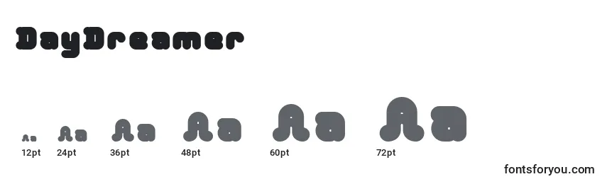 DayDreamer (114275) Font Sizes