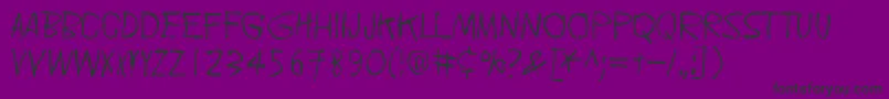 Doublpeopl Font – Black Fonts on Purple Background