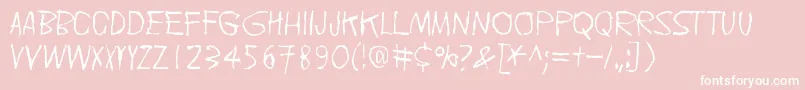 Doublpeopl Font – White Fonts on Pink Background