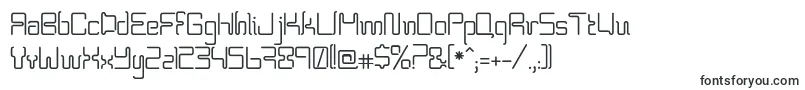 Шрифт Bpneon – плоские шрифты