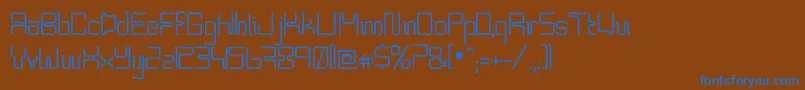 Bpneon Font – Blue Fonts on Brown Background