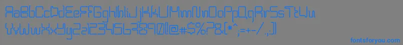 Bpneon Font – Blue Fonts on Gray Background