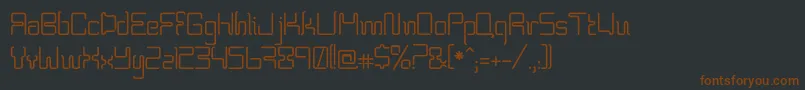 Bpneon Font – Brown Fonts on Black Background