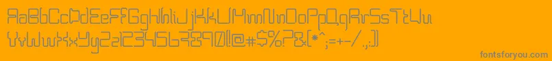 Bpneon Font – Gray Fonts on Orange Background