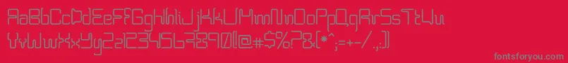 Bpneon Font – Gray Fonts on Red Background