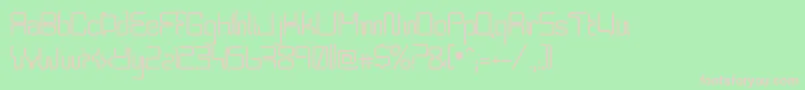 Bpneon Font – Pink Fonts on Green Background