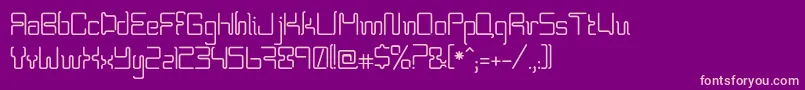 Bpneon Font – Pink Fonts on Purple Background