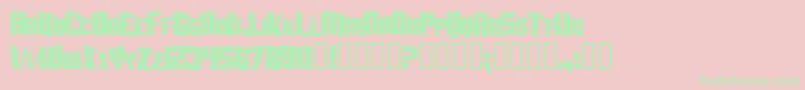 More about AftershockDebrisCondensed Font AftershockDebrisCondensed Font – Green Fonts on Pink Background