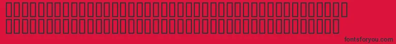 GraveyardShift Font – Black Fonts on Red Background