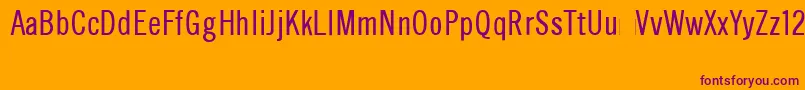 Шрифт ChanlPlain – фиолетовые шрифты на оранжевом фоне