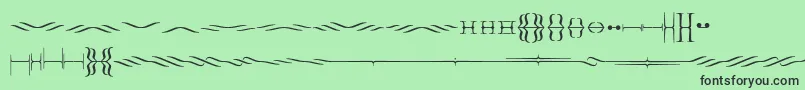 Foglihtendeh02 Font – Black Fonts on Green Background