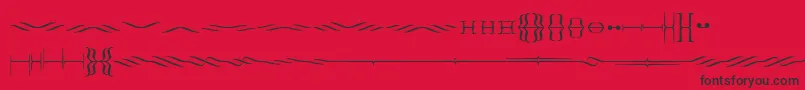 Foglihtendeh02 Font – Black Fonts on Red Background