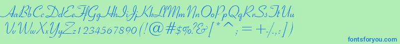 Lisätietoja Ribbon131Bt-fontista Ribbon131Bt-fontti – siniset fontit vihreällä taustalla