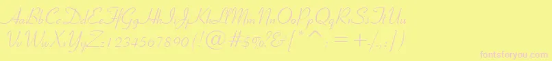Más sobre la fuente Ribbon131Bt fuente Ribbon131Bt – Fuentes Rosadas Sobre Fondo Amarillo