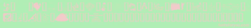 4yeothanks Font – Pink Fonts on Green Background