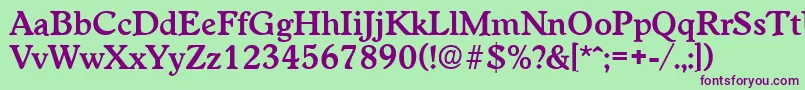 Подробнее о шрифте WorchesterDemibold Шрифт WorchesterDemibold – фиолетовые шрифты на зелёном фоне