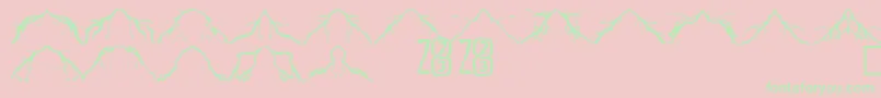 Zone23Lightning Font – Green Fonts on Pink Background