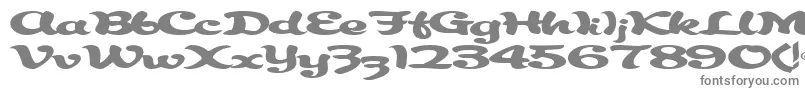 フォントAbracadabra91RegularTtext – 白い背景に灰色の文字