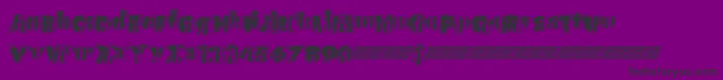Urbananimal Font – Black Fonts on Purple Background