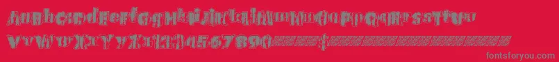 Urbananimal Font – Gray Fonts on Red Background