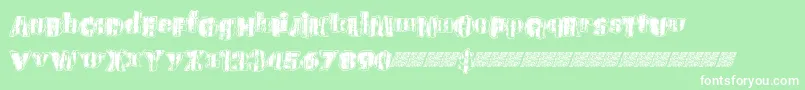 Urbananimal Font – White Fonts on Green Background