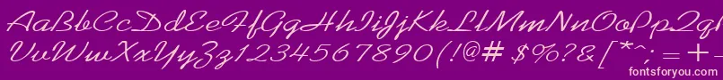 KoffeewideRegular Font – Pink Fonts on Purple Background