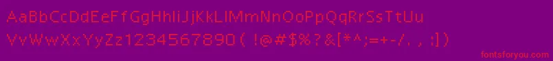 Шрифт Reactor7 – красные шрифты на фиолетовом фоне