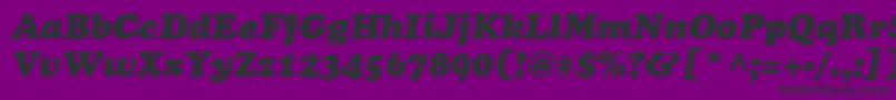 Agcoo4 Font – Black Fonts on Purple Background