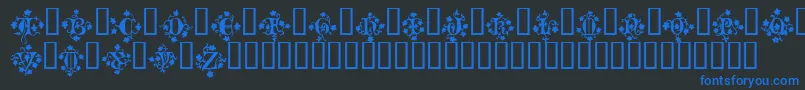 MandragoraTM Font – Blue Fonts on Black Background