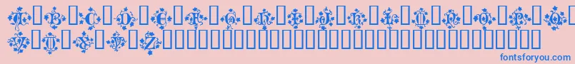 MandragoraTM Font – Blue Fonts on Pink Background