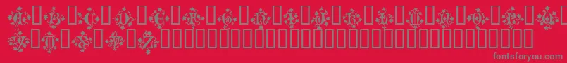 MandragoraTM Font – Gray Fonts on Red Background