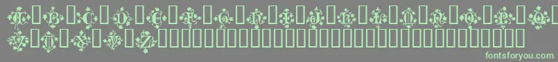 MandragoraTM Font – Green Fonts on Gray Background