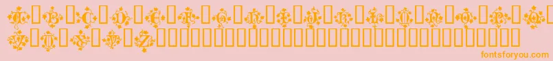 MandragoraTM Font – Orange Fonts on Pink Background