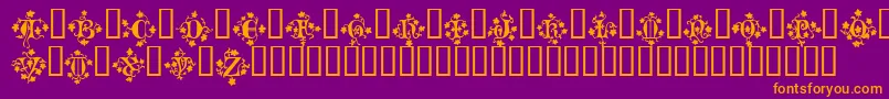 MandragoraTM Font – Orange Fonts on Purple Background