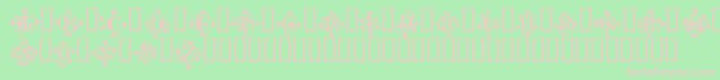 MandragoraTM Font – Pink Fonts on Green Background