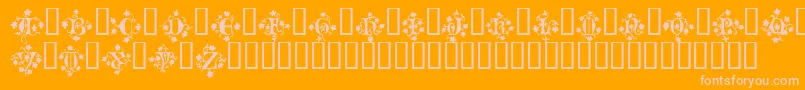 MandragoraTM Font – Pink Fonts on Orange Background