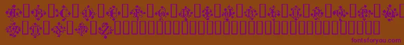 MandragoraTM Font – Purple Fonts on Brown Background