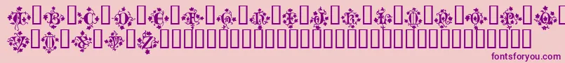 MandragoraTM Font – Purple Fonts on Pink Background