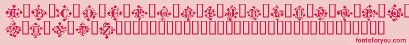 MandragoraTM Font – Red Fonts on Pink Background